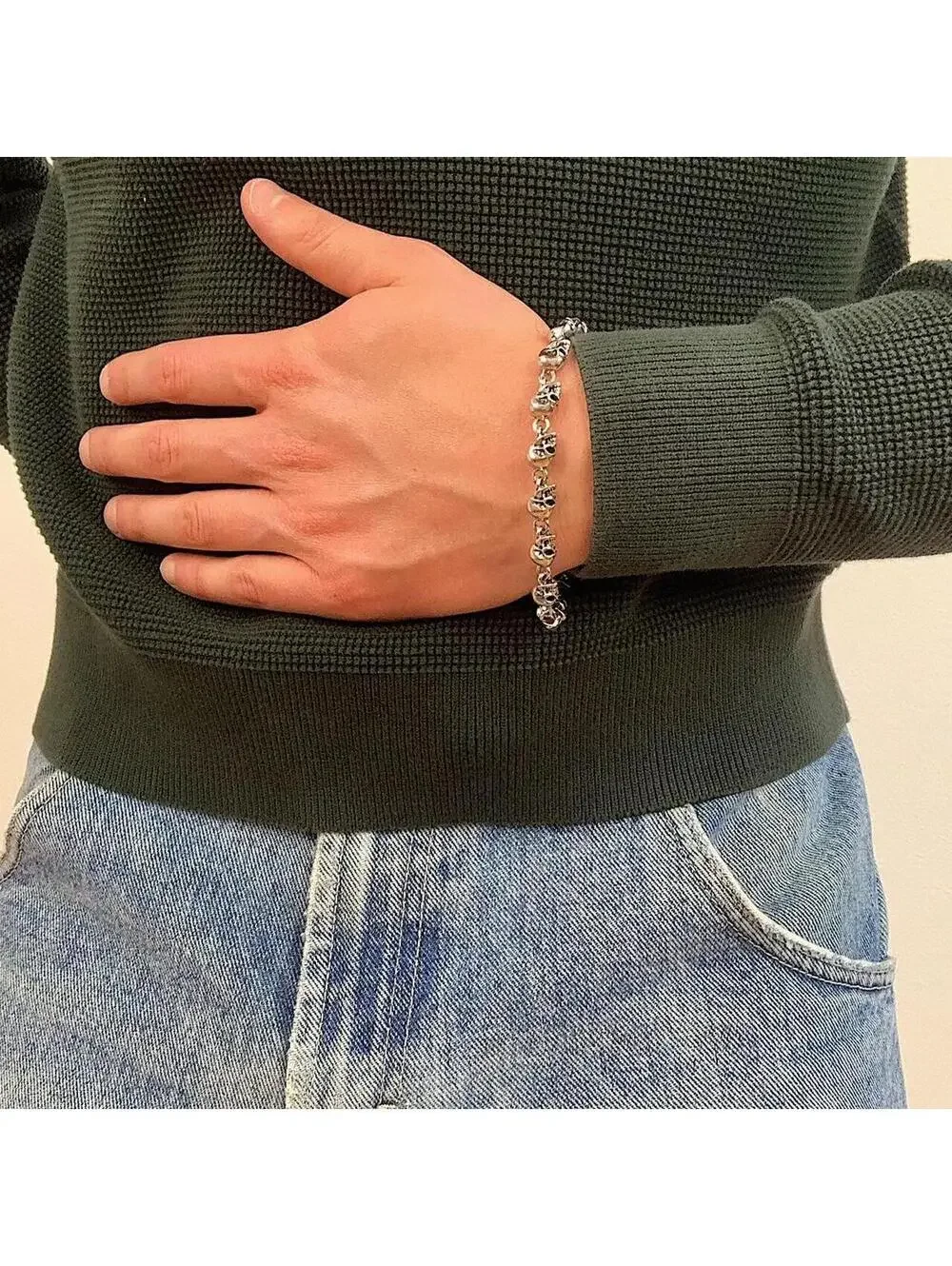 Y2K Silver Bracelet